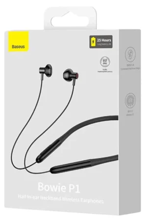 Baseus Bowie P1 Half In-ear Neckband Wireless Earphones Black